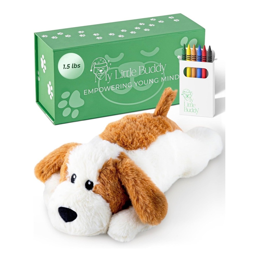 My Little Buddy Weighted Plush Puppy 1.5lb Microwavable Heat Cold Pack